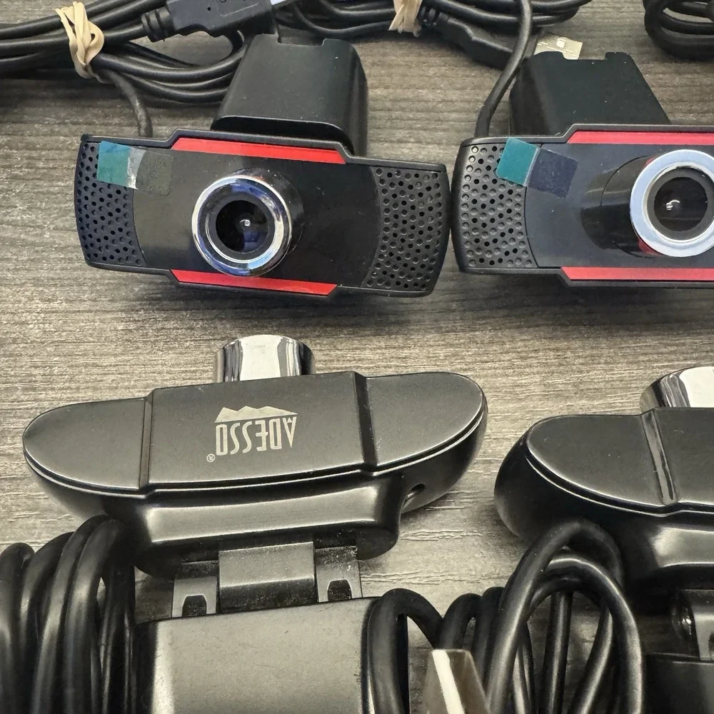 Lot of 6 Adesso CyberTrack H3 720p HD USB Webcam with‎ Built-In Microphone
